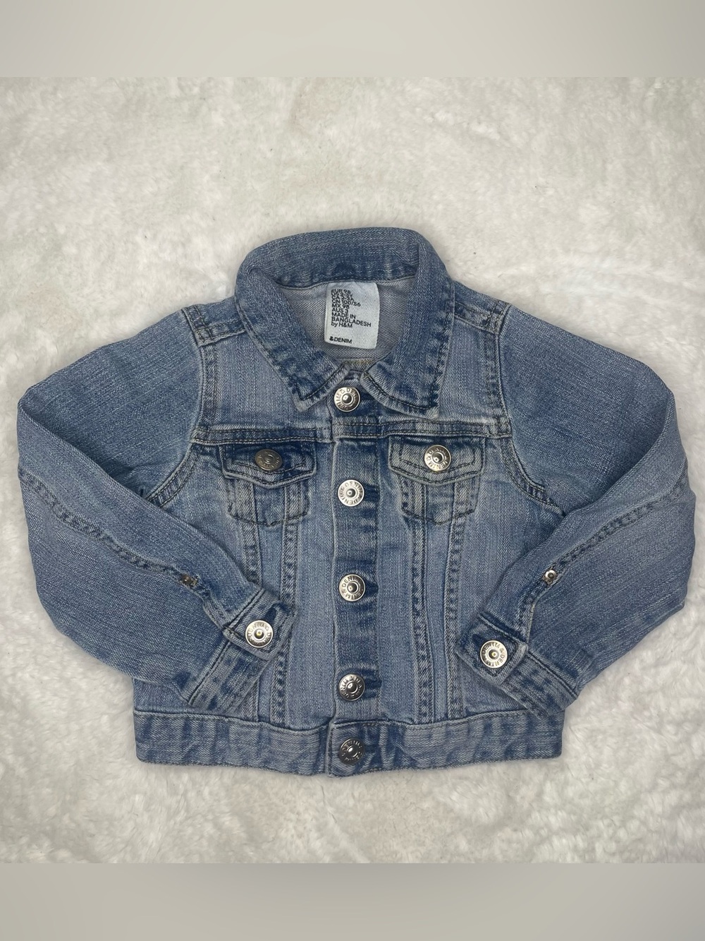 H&M Light Blue Kids Denim Jean Jacket